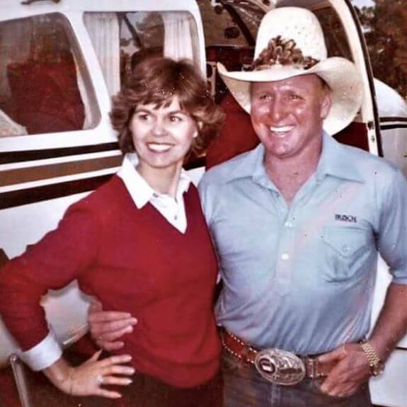 Betty Jo Thigpen with her husband late Cale Yarborough in 1961.